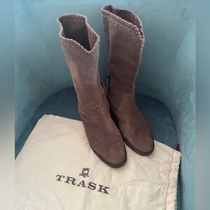 Trask Mid Calf Suede Boots size 7